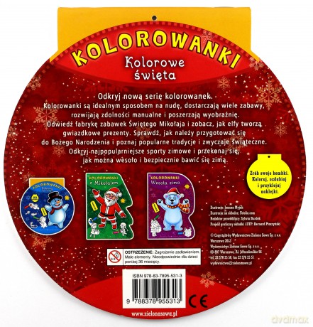 Kolorowe Święta Wykrojnik Kształtu [KSIĄŻKA]