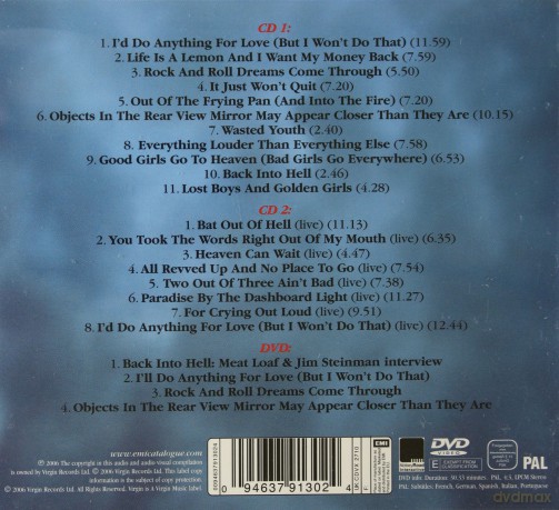 Meat Loaf: Bat Out Of Hell II:Back Into Hell [2CD]+[DVD]