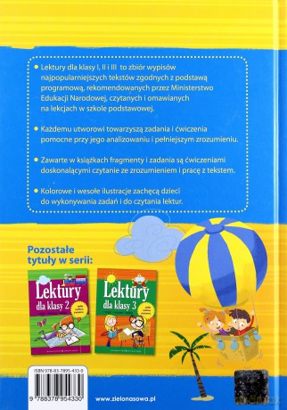 Lektury Dla Klasy 1 [KSIĄŻKA]