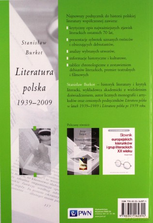 Literatura Polska 1939-2009 - Stanisław Burkot [KSIĄŻKA]