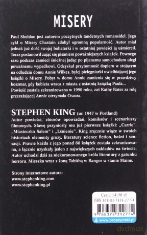 Misery (Pocket) - Stephen King [KSIĄŻKA]