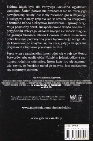 Morze Potworów Tom II Percy Jackson i Bogowie Olipmijscy - Rick Riordan [KSIĄŻKA]