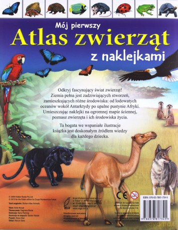 Mój Pierwszy Atlas Zwierząt z Naklejkami [KSIĄŻKA]