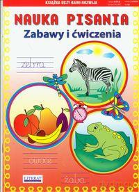 Nauka Pisania Zabawy i Ćwiczenia Zebra Owoce Żaba [KSIĄŻKA]