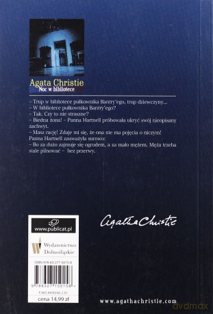 Noc W Bibliotece - Agata Christie [KSIĄŻKA]