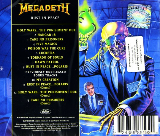 Megadeth: Rust In Peace [CD]