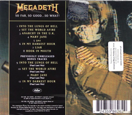 Megadeth: So Far, So Good, So What [CD]
