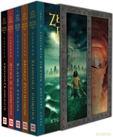 Pakiet Percy Jackson I Bogowie Olimpijscy Tomy 1-5 - Rick Riordan [5xKSIĄŻKA]