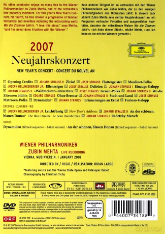 Mehta Wp: New Year's Concert 2007 [DVD]