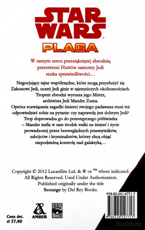 Gwiezdne Wojny Plaga - Jeff Grubb (Star Wars) [KSIĄŻKA]