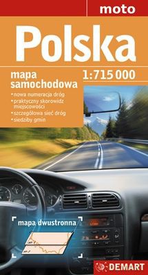 Polska Mapa Samochodowa 1:715000 [KSIĄŻKA]
