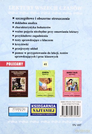 Stary Człowiek i Morze Opracowanie - Ernest Hemingway [KSIĄŻKA]