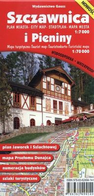 Szczawnica Plan Miasta 1:7000 I Pieniny Mapa Turystyczna 1:70 000 [KSIĄŻKA]