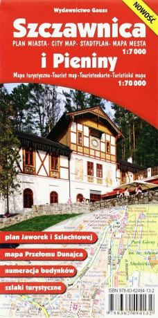 Szczawnica Plan Miasta 1:7000 I Pieniny Mapa Turystyczna 1:70 000 [KSIĄŻKA]