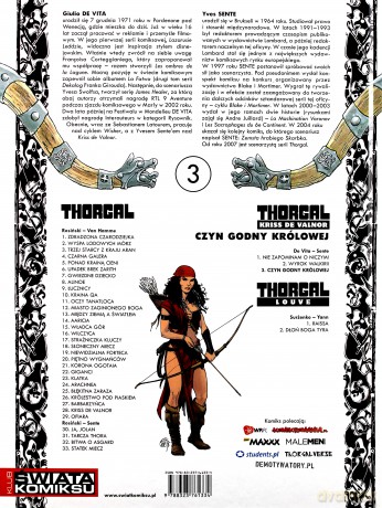 Thorgal Kriss De Valnor Tom 3 Czyn Godny Królowej - De Vita - Sente [KSIĄŻKA]