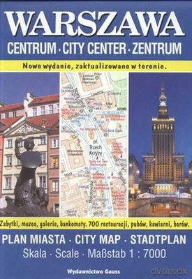 Warszawa Centrum Plan Miasta 1:7000 [KSIĄŻKA]