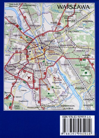 Warszawa Centrum Plan Miasta 1:7000 [KSIĄŻKA]