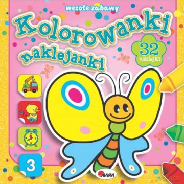 Wesołe Zabawy Kolorowanki Naklejanki 3 - Piotr Kozera [KSIĄŻKA]