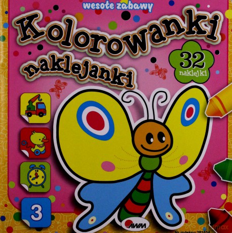 Wesołe Zabawy Kolorowanki Naklejanki 3 - Piotr Kozera [KSIĄŻKA]