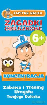 Zagadki Obrazkowe Koncentracja 6+ Kapitan Nauka [KSIĄŻKA]