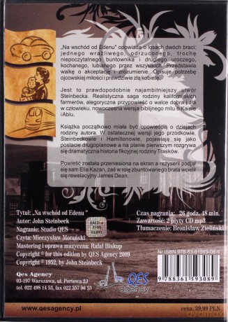 Na Wschód Od Edenu - John Steinbeck [AUDIOBOOK] [CD-MP3] [2CD]