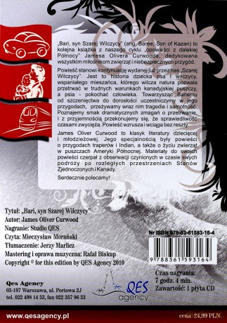 Bari, syn szarej wilczycy - James Oliver Curwood [AUDIOBOOK] [CD-MP3]
