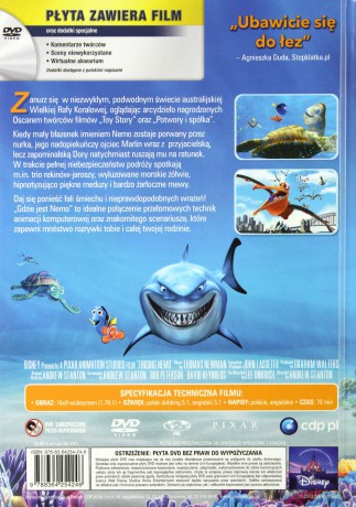 Pixar Klasyka: Gdzie jest Nemo (Disney) (booklet) [DVD]