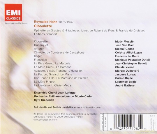 Mesple/Gedda/Div. Dirig.+Orch.: Ciboulette [2CD]
