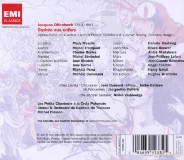 Mesple/Rhodes/Plasson/Capito.De Toulouse: Orphee Enfers [2CD]