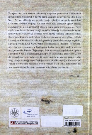 Archiwum Ringelbluma. Konspiracyjne Archiwum Getta Warszawy. Tom 9. Tereny wcielone do Rzeszy: Kraj Warty + CD - Magdalena Siek (oprac.) [KSIĄŻKA]