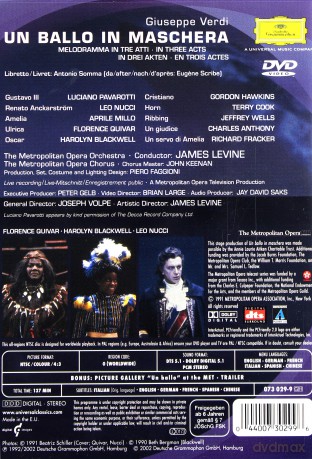 Met Levine: Verdi Un Ballo In Maschera [DVD]