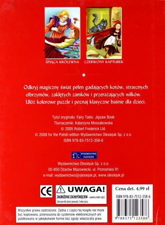 Baśnie. Klasyczne opowieści. Książka z puzzlami [KSIĄŻKA]