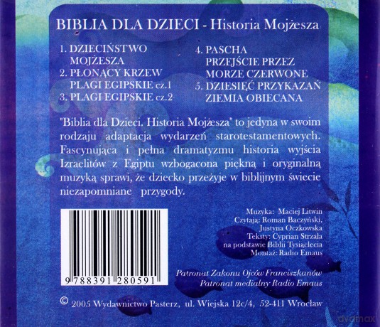 Biblia dla dzieci. Historia Mojżesza. CD ROM [KSIĄŻKA]