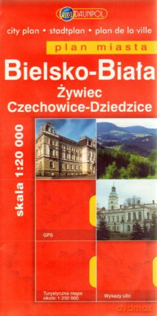 Bielsko-Biała. Żywiec. Czechowice-Dziedzice. Plan miasta w skali 1:20 000 [KSIĄŻKA]