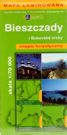 Bieszczady i Bukovske vrchy. Mapa turystyczna w skali 1:70 000 [KSIĄŻKA]