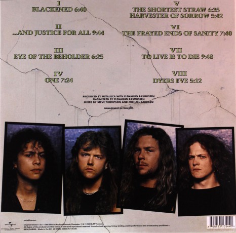 Metallica: ...And Justice For All [4xWinyl]
