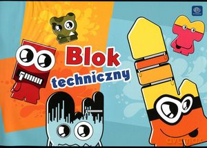 Blok techniczny A4 10 kartek Mix wzorów [KSIĄŻKA]