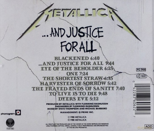 Metallica: ...And Justice For All [CD]