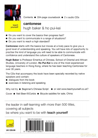 Cantonese. 2 CD and coursebook - Ho Pui-Kei, Hugh Baker [KSIĄŻKA]