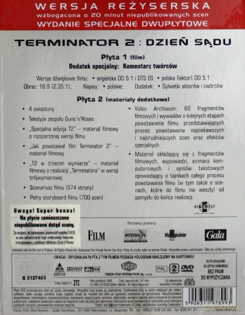 Terminator 2. Dzień Sądu (digipack) [2DVD]