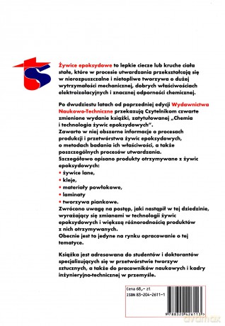 Chemia i technologia żywic epoksydowych - Jan Pielichowski, Piotr Czub, Piotr Penczek, Zbigniew Bończa-Tomaszewski [KSIĄŻKA]