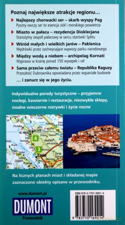 Chorwacja, Dalmacja. Przewodnik DuMont z mapą - Daniela Schetar [KSIĄŻKA]