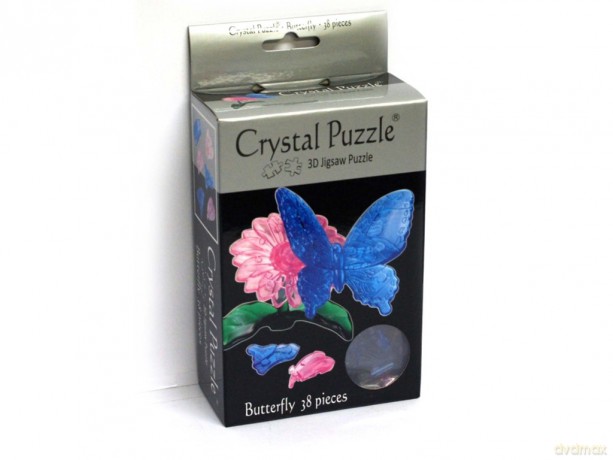 Crystal Puzzle. Motyl 3D [KSIĄŻKA]