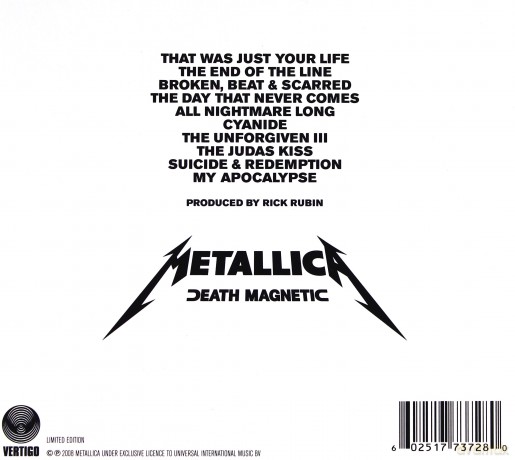 Metallica: Death Magnetic Limited Edition (digipack) [CD]