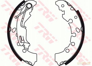 Zestaw szczęk hamulcowych TRW GS8720 Opel Fiat Citroen Lancia Chrysler