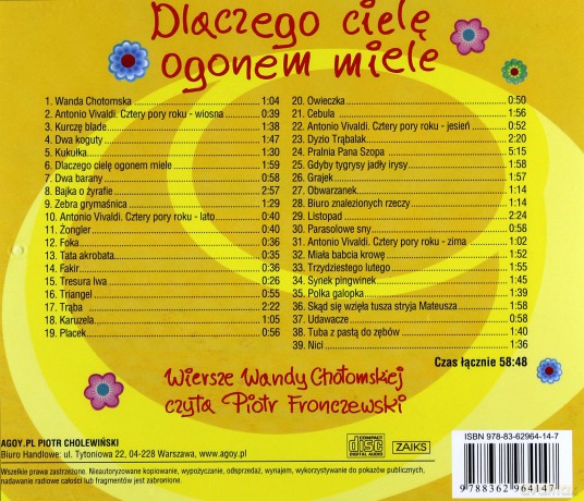 Dlaczego ciele ogonem miele i inne wiersze - Wanda Chotomska [AUDIOBOOK]