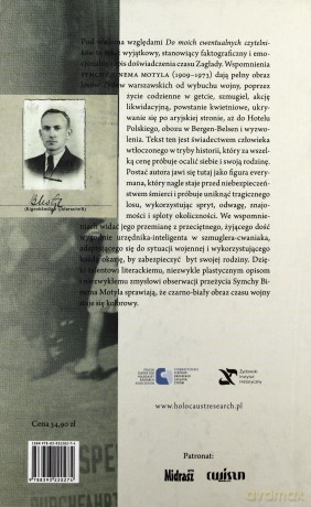 Do moich ewentualnych czytelników. Wspomnienia z czasów wojny - Symcha Binem Motyl [KSIĄŻKA]