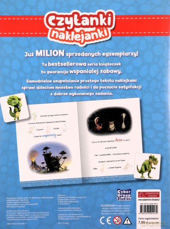 Czytanki naklejanki. Zimowa zabawa. Gigantozaur [KSIĄŻKA]