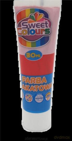 Farba plakatowa w tubie czerwona 30ml