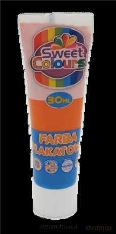 Farba plakatowa w tubie oranż 30ml